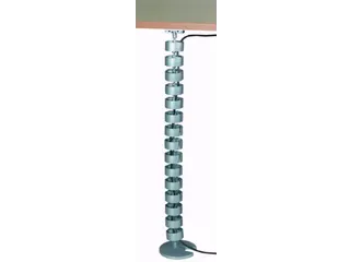 kabelworm,v. bureau,L 820mm,zilverkleurig - 2
