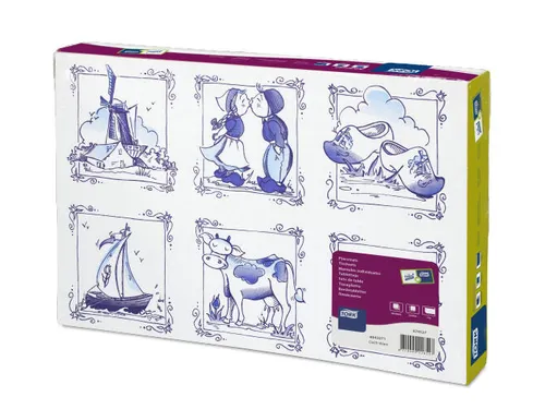 Tork 474566 Placemat Delft-Ware Advanced 1-laags Decor 42x30cm