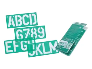 Lettersjabloon Linex hoofletters/letters/cijfers 100mm - 1