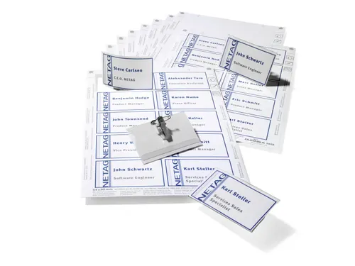 Badgesets met combiklem 90x54mm