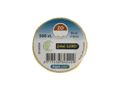 Aqualabel Dagetiket Zondag Bruin 19mm 500 Stuks