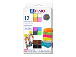 Klei Fimo effect colour pak à 12 neon kleuren