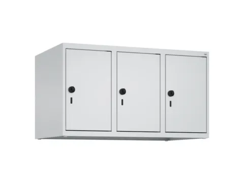 opzetkast,v. locker,3vak.,vak B 300mm,HxBxD 500x900x500mm,vleugeldeur