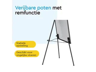 BRASQ Flipover Basic 70x100cm Magnetisch Zwart inclusief accessoires - 5
