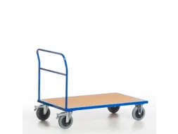 duwbeugelwagen,draagverm. 400kg,laadvl. LxB 850x500mm,houtplaat