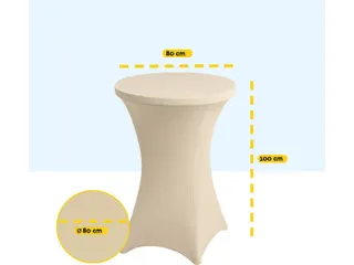 BRASQ Statafelrok Goud 80cm - 2