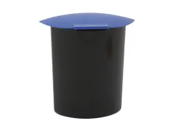 Inzet 6 Liter Met Deksel Zwart Blauw