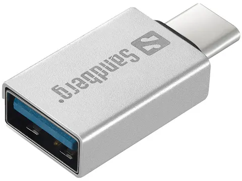 Usb-C naar Usb 3.0 Dongle 136-24 zilver
