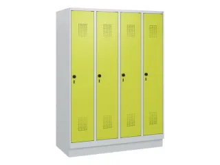 schoollocker,HxBxD 1630x1200x500mm,4vak,vak B 300mm,draaigrendel - 2