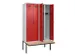 locker met bank,voor scheiding van kleding,HxBxD 2120x1200x815mm,4vak