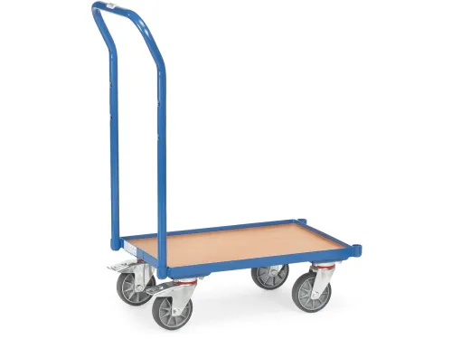 Eurobakken Rolplateau 135810 Hout 250kg 600x400mm Duwbeugel Ral5007