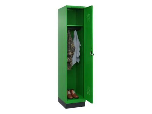 locker,HxBxD 1950x400x500mm,1vak,vak B 400mm,draaigrendel,sokkel