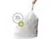 Afvalzakken 30 liter (G) Wit, Simplehuman
