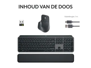 Logitech MX Keys S Combo toetsenbord en muis Azerty Frans - 6
