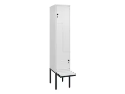 Z-garderobekast,HxBxD 2120x400x815mm,2vak,vak B 400mm,draaigrendel