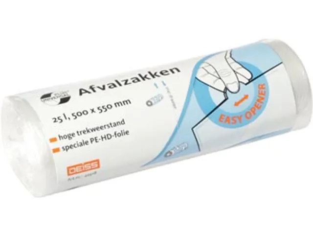 Universal Plus Vuilniszak 7 Micron 50x55 cm 25L Transparant Rol 50st.