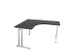 bureau in vrije vorm,HxBxD 740x1400x1400mm,vrije vorm,CC-zwart