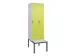 locker voor scheiding van kleding,HxBxD 2120x600x815mm,2vak