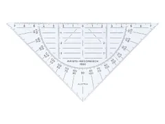 Geodriehoek Aristo 1550 16cm Flexibel Transparant