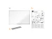 Nobo Essence Whiteboard 90x120cm Magnetisch Emaille