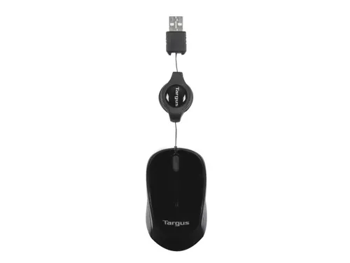 Targus AMU75EU Blue Trace mini Travel muis USB bedraad Zwart