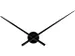 Wandklok NeXtime dia. 70cm zwart 'Hands'