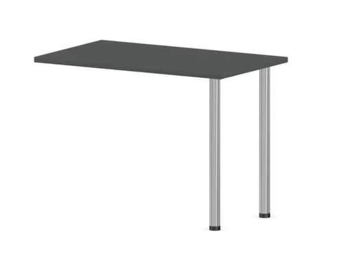 aanbouwtafel,i.h.v.,HxBxD 720-840x1000x600mm,MS-donkergrijs