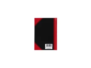 Notitieboek Bantex zwart/rood A6 lijn 70gr 96vel - 6