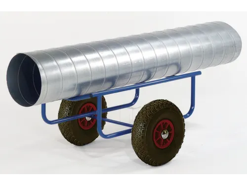 Kar Voor Rollen/tapijt 250kg 500x1000x500mm Luchtbanden Ral5010