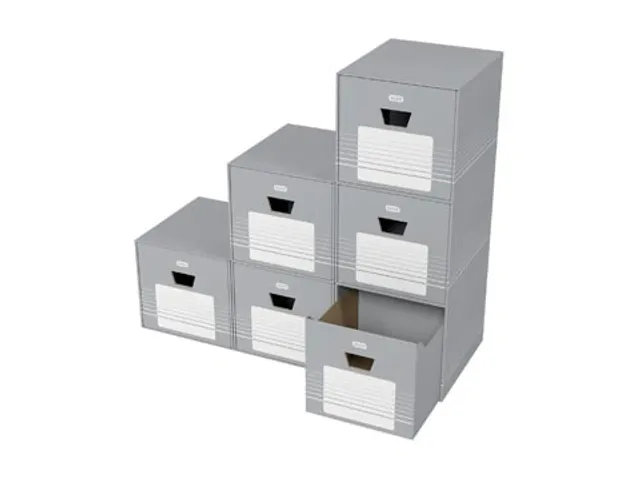 Elba Archieflade, Ft 38,5 X 46 X 35 Cm, Grijs En Wit
