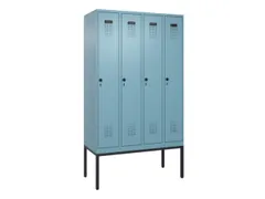 locker voor scheiding van kleding,HxBxD 2120x1200x500mm,4vak