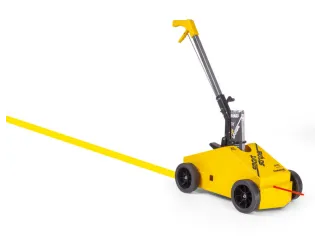 vloermarkeerapparaat,lijn B 30-100mm,m. markeerstok,staal,geel - 10