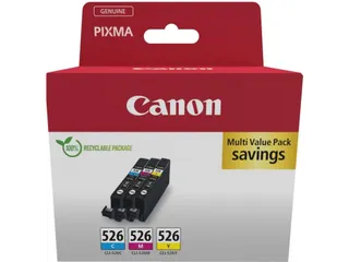 4541B019 CANON CLI-526 Ink Cartridge C/M/Y Pack - 1