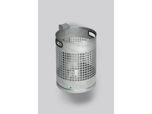 Afvalbak 30 Liter H X Ø 460x 330mm Draadgaaswand Staal Verzinkt