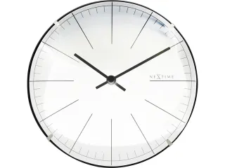 Wandklok NeXtime Big Stripe Ø20cm glas wit streepaanduiding - 1