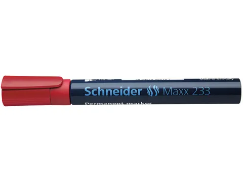 Marker Schneider Maxx 233 permanent beitelpunt rood