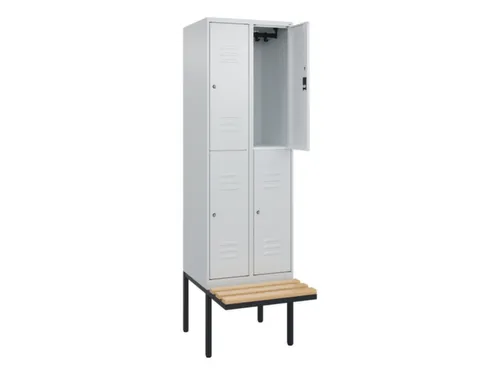 Dubbeldekse dekenkist,HxBxD 2120x600x815mm,2x2vak.,vak B 300mm