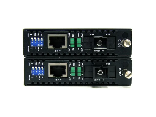 Convertisseur sur fibre optique monomode SC avec WDM 10/100Mb/s 20km