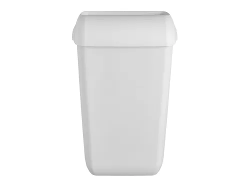 Afvalbak 441402 kunststof mat wit 23 Liter