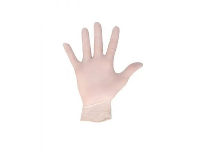 Latex Handschoen Gepoederd Wit Large pak 100st
