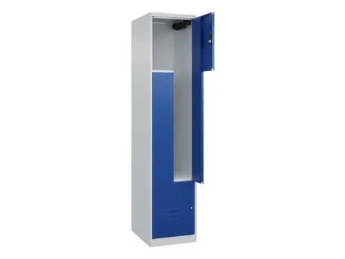 Z-garderobekast,HxBxD 1850x400x500mm,vak B 200/400mm,cil.-slot