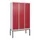 Z-garderobekast,HxBxD 2120x1200x500mm,vak B 200/400mm,cil.-slot