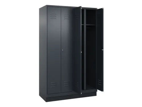 locker voor scheiding van kleding,HxBxD 1950x1200x500mm,4vak