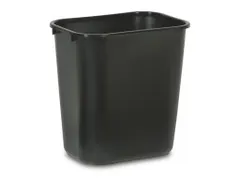 Rechthoekige Afvalbak 27 Liter Zwart