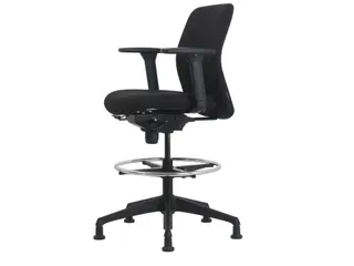 Loketstoel Stof Zwart met Doppen - 7