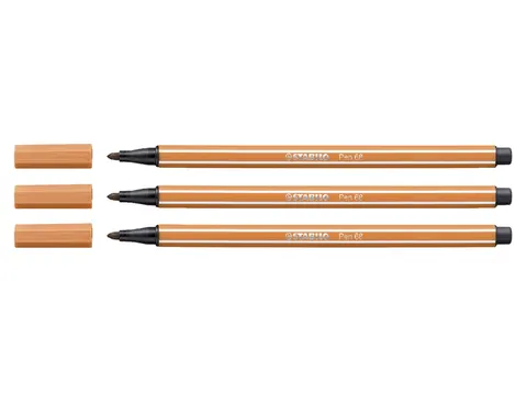 Viltstift STABILO Pen 68/89 medium donker oker