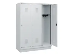 schoollocker,HxBxD 1630x1200x500mm,3vak,vak B 400mm,cil.-slot,sokkel