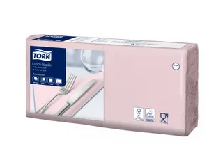 Tork 477847 Lunchservet Advanced Roze 33x33cm - 1