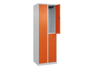 dubbeldekse locker,HxBxD 1850x600x500mm,2x2vak.,vak B 300mm - 2