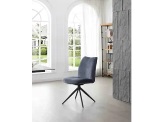 Bezoekersstoel,Stervoetonderstel Ronde Buis Zwart - 7